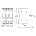 Модульний перемикач навантаження YCBZ-40 3P 40A 1-0-2 240/415V CNC